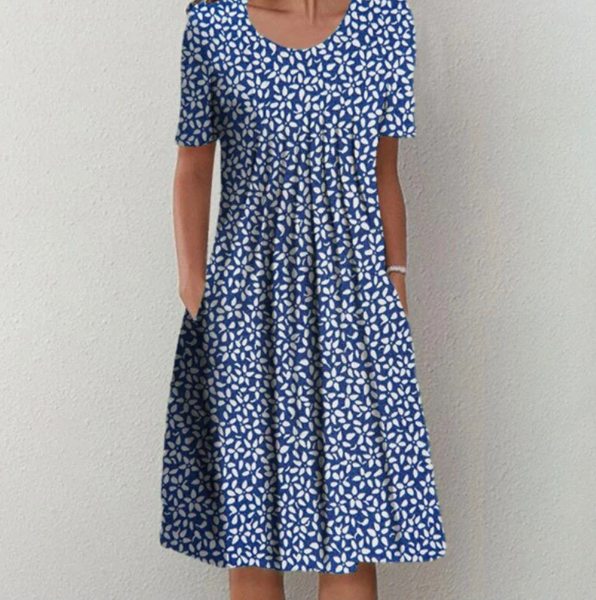 Daisy Damen-Midikleid – Leuchtender Druck, Sommer-Essential