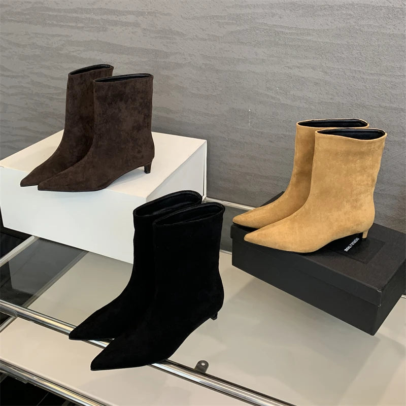 Eilyken Elegante Stiefeletten für Damen | Dünner Absatz, Modern, Vielseitig 3
