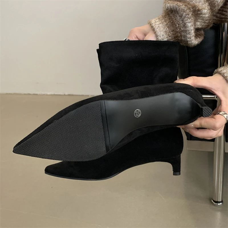 Eilyken Elegante Stiefeletten für Damen | Dünner Absatz, Modern, Vielseitig 5