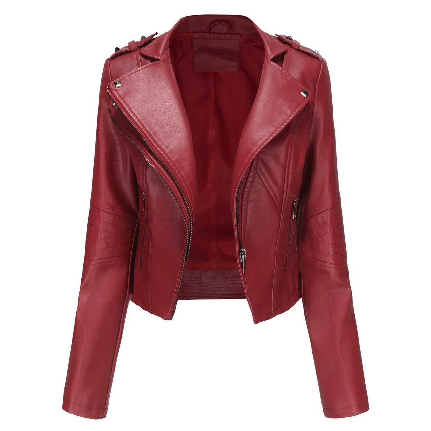 Lana_Bikerjacke_aus_Kunstleder_f_r_Damen_Kurz_Figurbetont_Punk-Stil-15