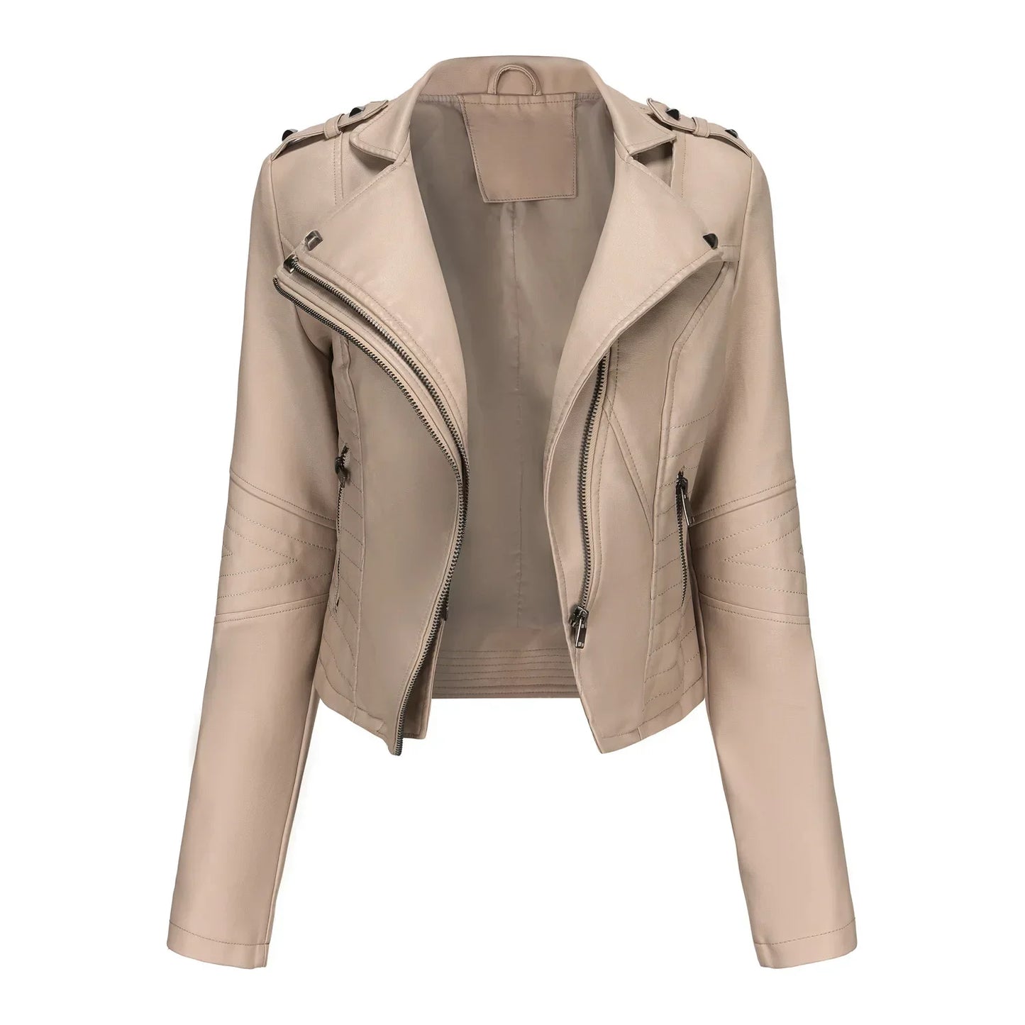 Lana_Bikerjacke_aus_Kunstleder_f_r_Damen_Kurz_Figurbetont_Punk-Stil-16