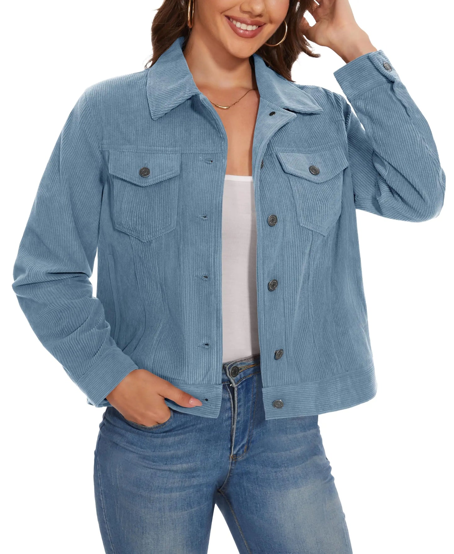 Taro Damenjacke Cord Atmungsaktiv | Leicht, Warm, 4 Taschen 16