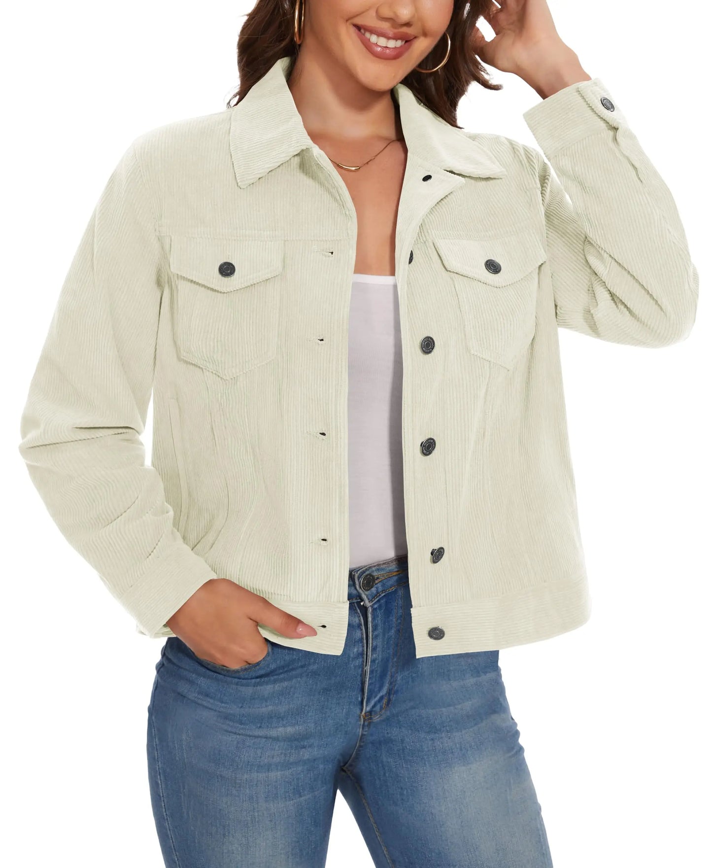 Taro Damenjacke Cord Atmungsaktiv | Leicht, Warm, 4 Taschen 7