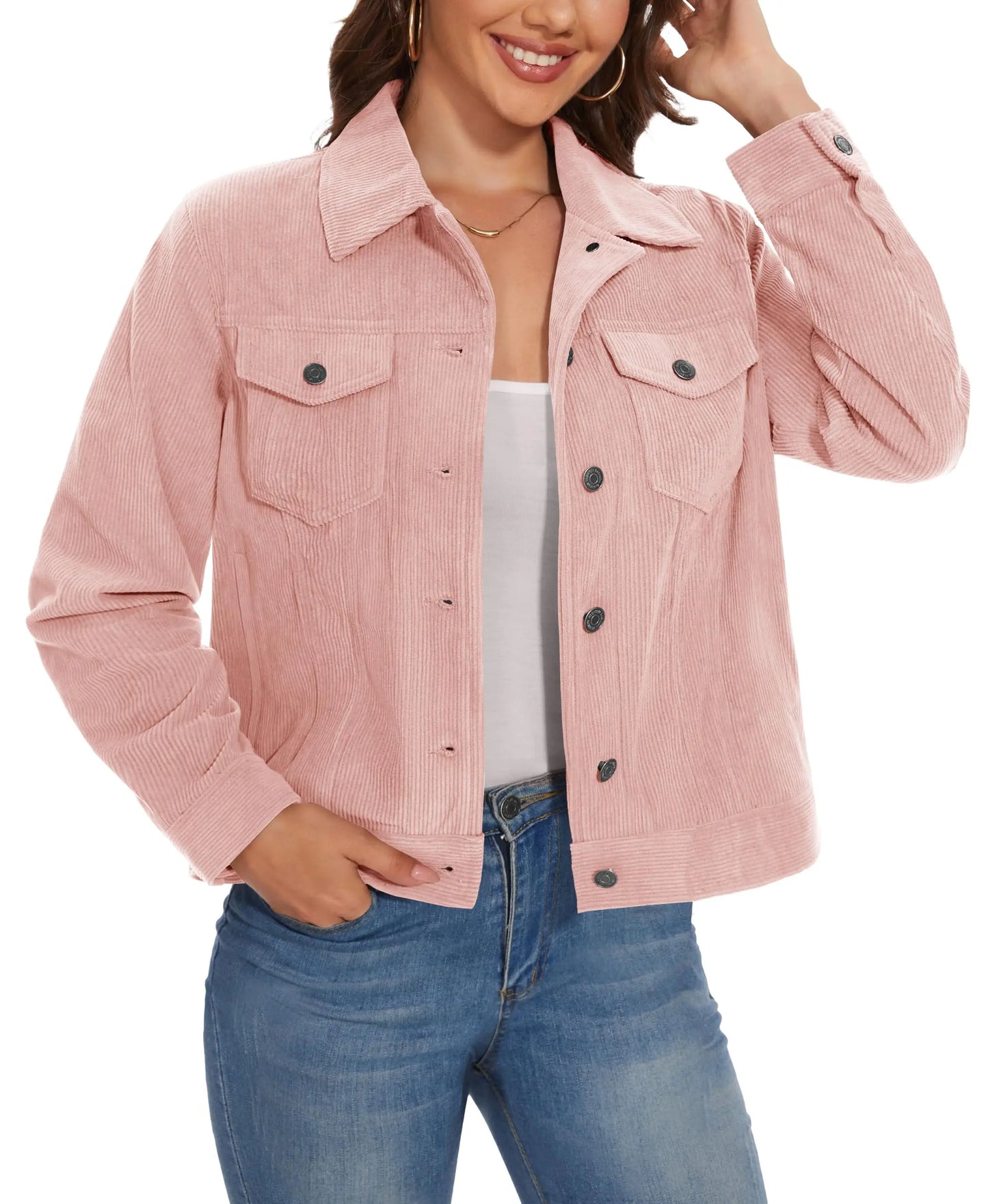 Taro Damenjacke Cord Atmungsaktiv | Leicht, Warm, 4 Taschen 9