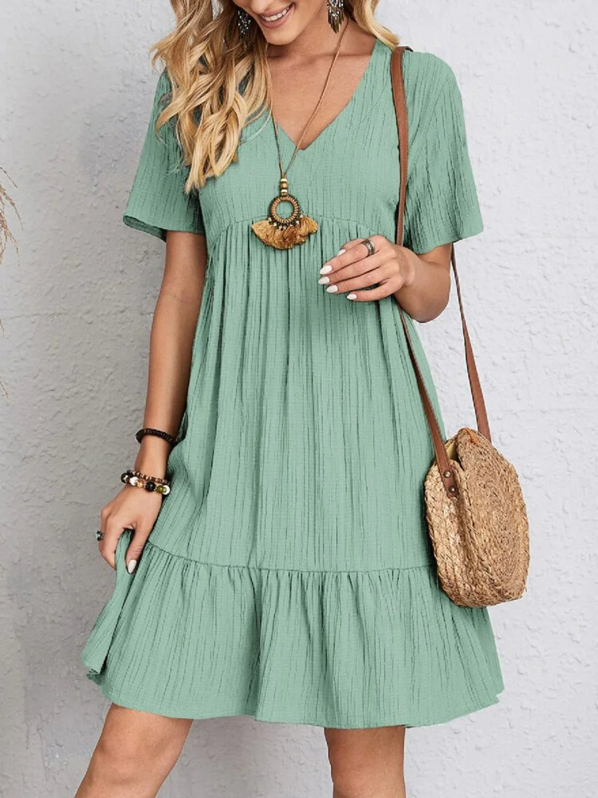 Nina Elegant Dress with Belly Coverage: Flattering Design for Every Occasion