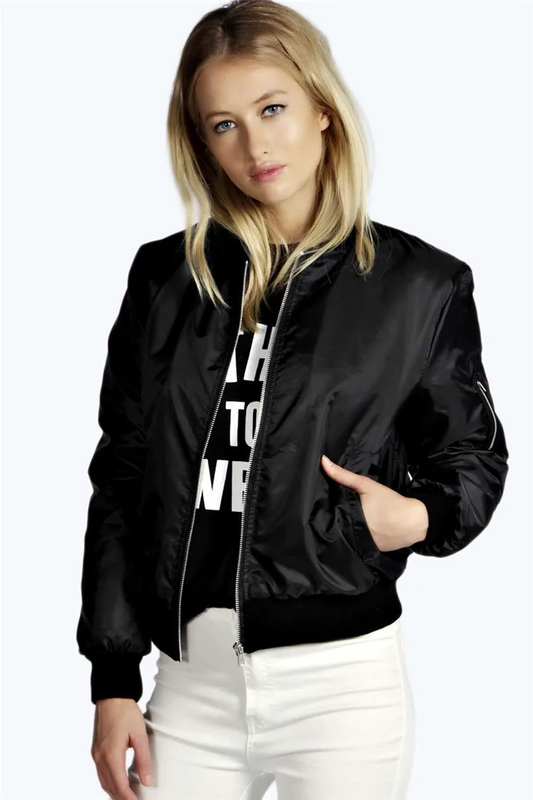 Lunessa Leichte Bomberjacken für Damen | Zipper, sportlich & elegant für Alltag & Freizeit