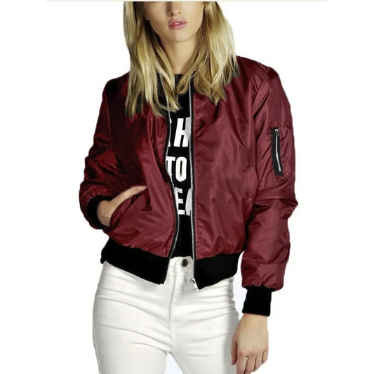 Lunessa Leichte Bomberjacken für Damen | Zipper, sportlich & elegant für Alltag & Freizeit