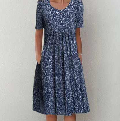 Daisy Damen-Midikleid – Leuchtender Druck, Sommer-Essential
