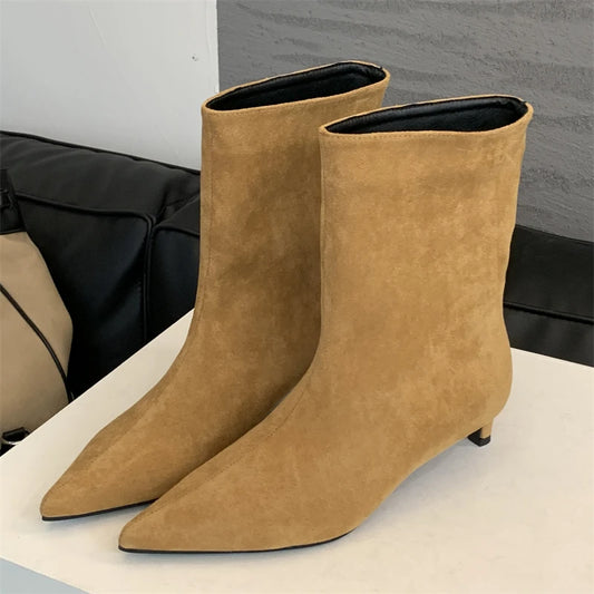 Eilyken Elegante Stiefeletten für Damen | Dünner Absatz, Modern, Vielseitig 0