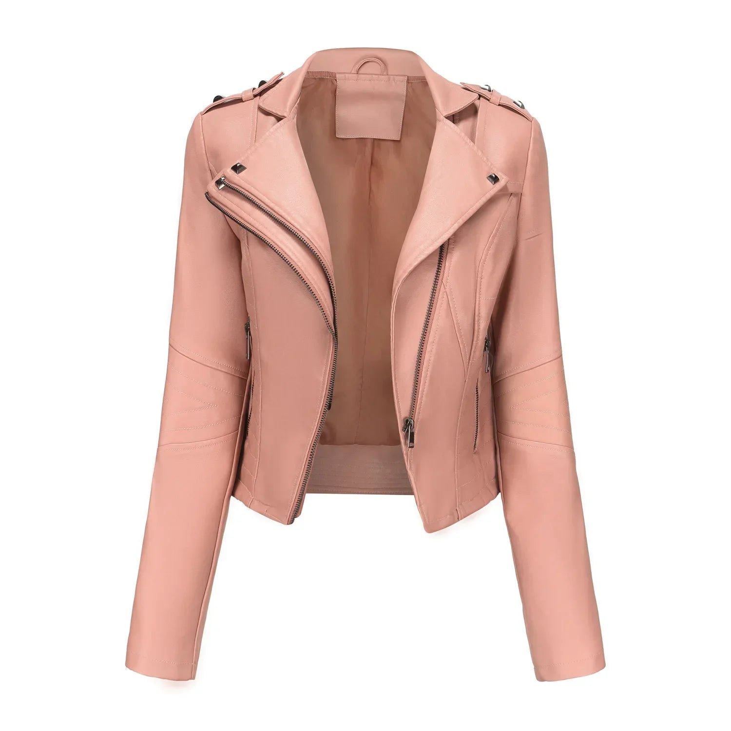 Lana_Bikerjacke_aus_Kunstleder_f_r_Damen_Kurz_Figurbetont_Punk-Stil-11