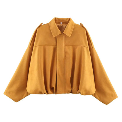 Lira Jacke Damen Aus Wildleder Modisch | Locker, Mit Revers, Trendy 7