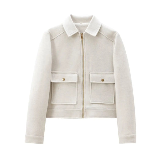 Lira Jacke damen Elegant mit Reißverschluss für Damen | Langarm, mit Taschen, Winter 6