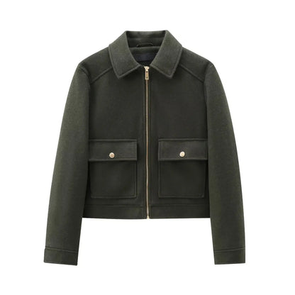 Lira Jacke damen Elegant mit Reißverschluss für Damen | Langarm, mit Taschen, Winter 8