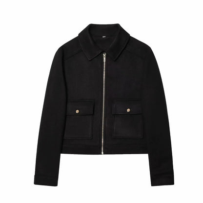 Lira Jacke damen Elegant mit Reißverschluss für Damen | Langarm, mit Taschen, Winter 9