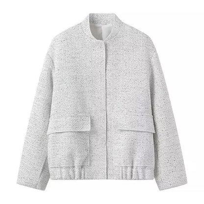 Liro Jacke Damen Glänzend mit Pailletten für besondere Anlässe | Stehkragen, Langarm, Elegante Verarbeitung 6