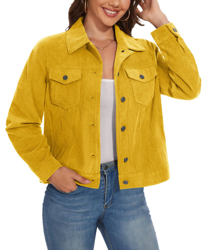 Taro Damenjacke Cord Atmungsaktiv | Leicht, Warm, 4 Taschen 10