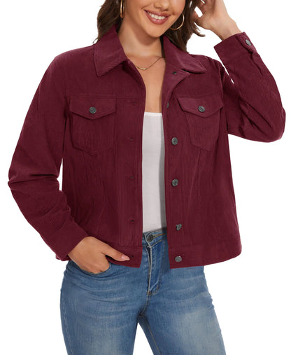 Taro Damenjacke Cord Atmungsaktiv | Leicht, Warm, 4 Taschen 13