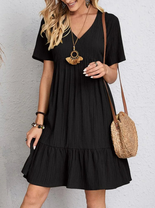Nina Elegant Dress with Belly Coverage: Flattering Design for Every Occasion