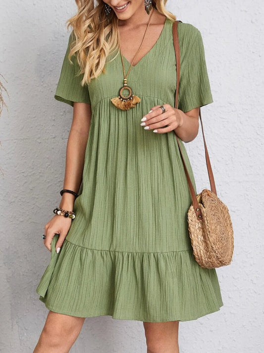 Nina Elegant Dress with Belly Coverage: Flattering Design for Every Occasion